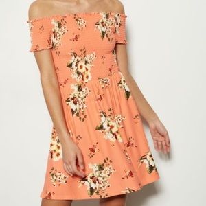 2/$15🆑Rue21 Floral💐 Off-Shoulder Trapeze Dress